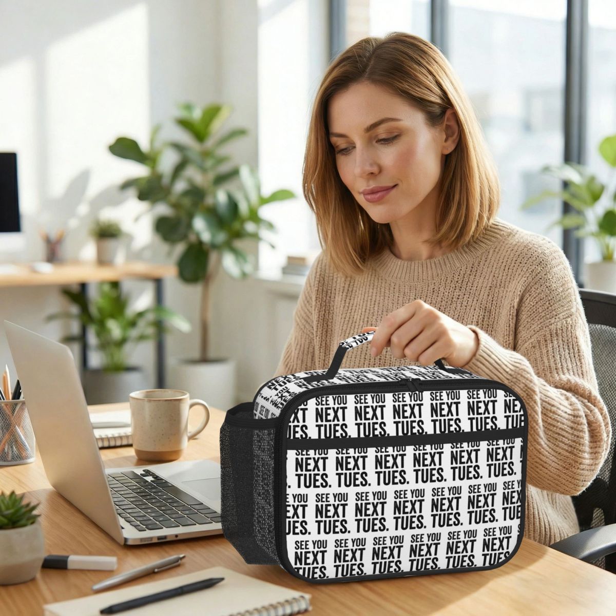 Women Bags Next - حقيبة غداء معزولة حرارياً للنساء من