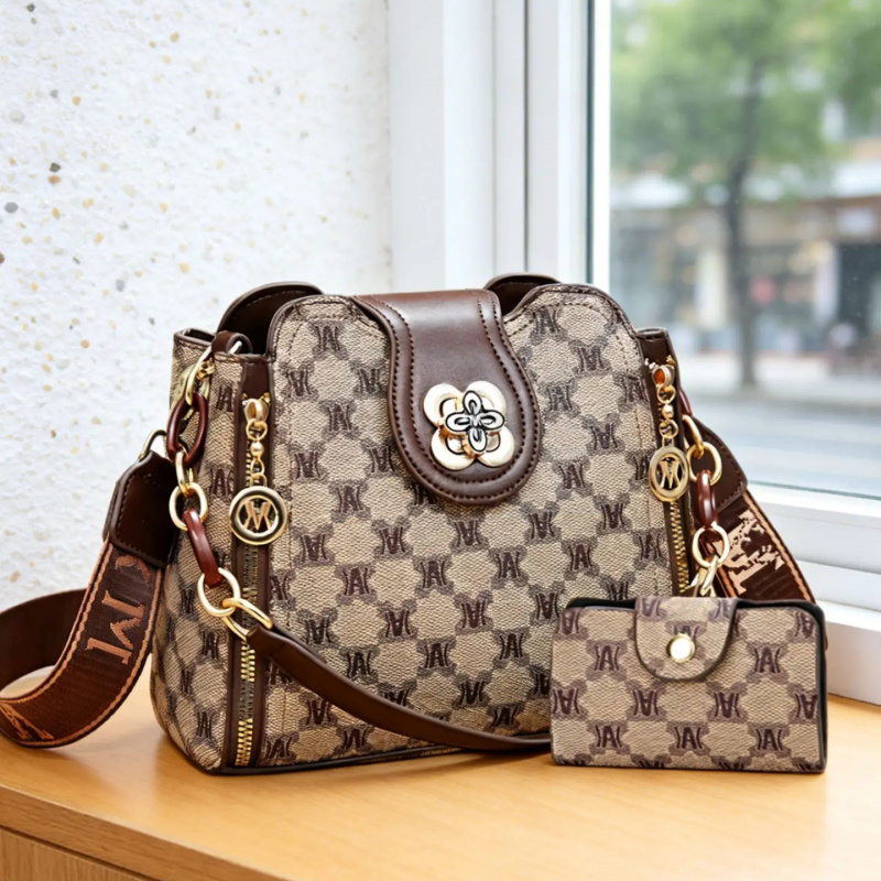 Women'S Bags For Work - حقيبة كتف مطبوعة بتصميم عتيق، حقيبة