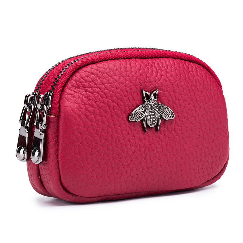 Women Bags Ck - المرأة جلد البقر مزدوجة سستة المحمولة