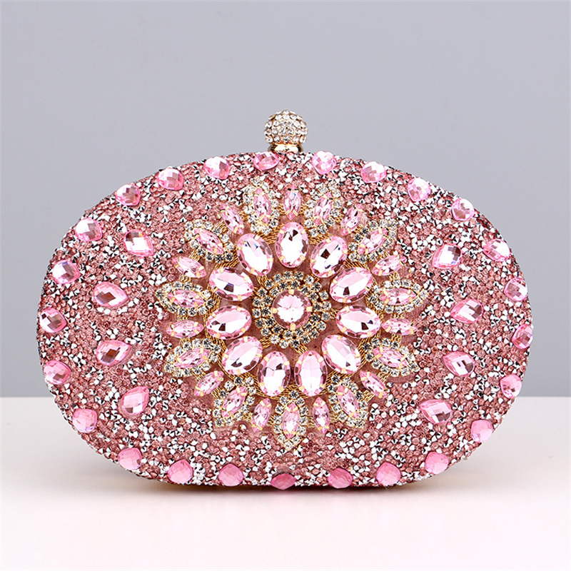 Women'S Evening Bags - حقيبة يد مسائية كريستالية ماسية للنساء