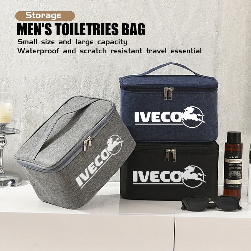 Box Bag Rigid - حقيبة أدوات تجميل كبيرة السعة بشعار