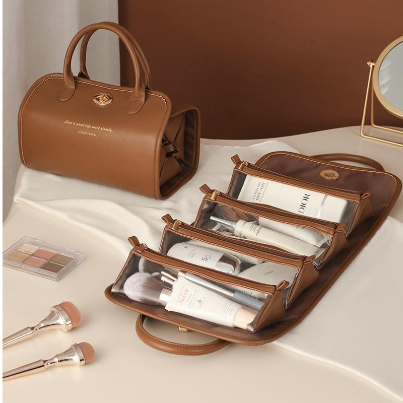 Women Vanity Bags - حقيبة مكياج 4 في 1، منظم
