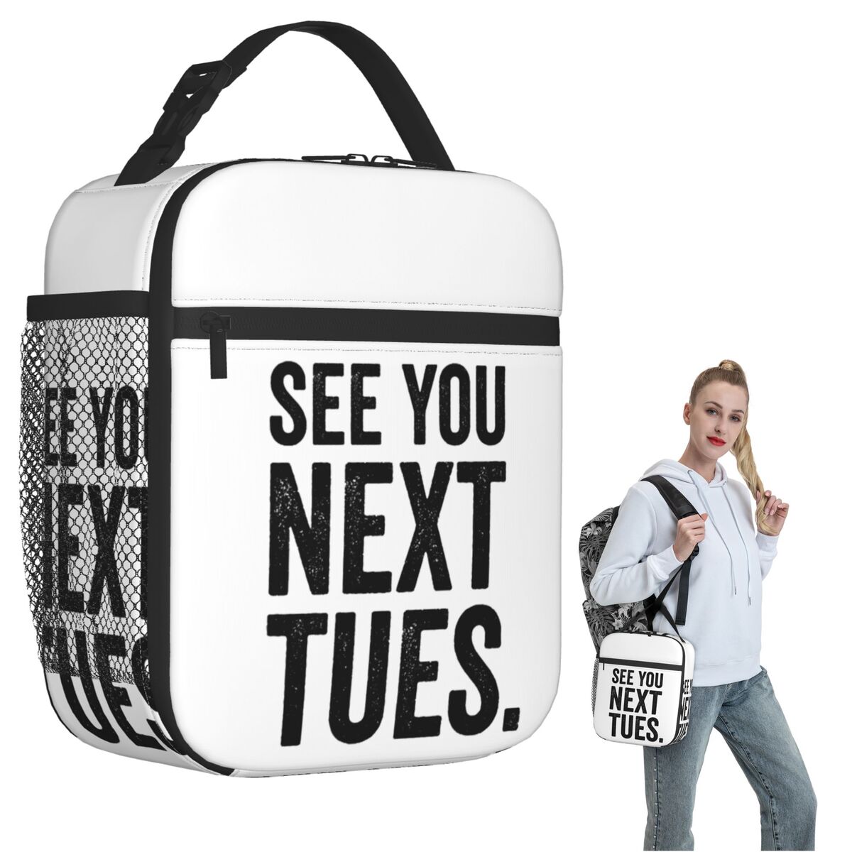 Women Bags Next - حقيبة غداء معزولة حرارياً بتصميم 
