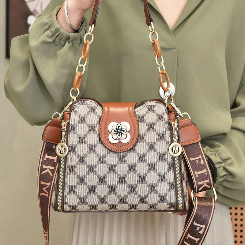 حقيبة كتف مطبوعة بتصميم عتيق،  - مراجعة Women'S Bags For Work وسعره