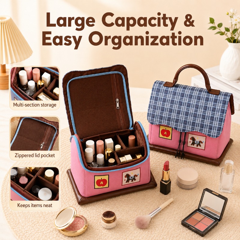 حقيبة مكياج على شكل حصان لطيف، - مراجعة Women Vanity Bags وسعره