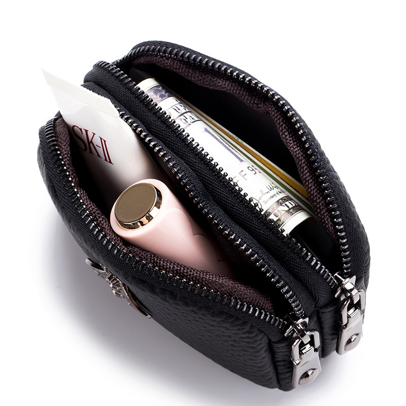 المرأة جلد البقر مزدوجة سستة ا - مراجعة Women Bags Ck وسعره
