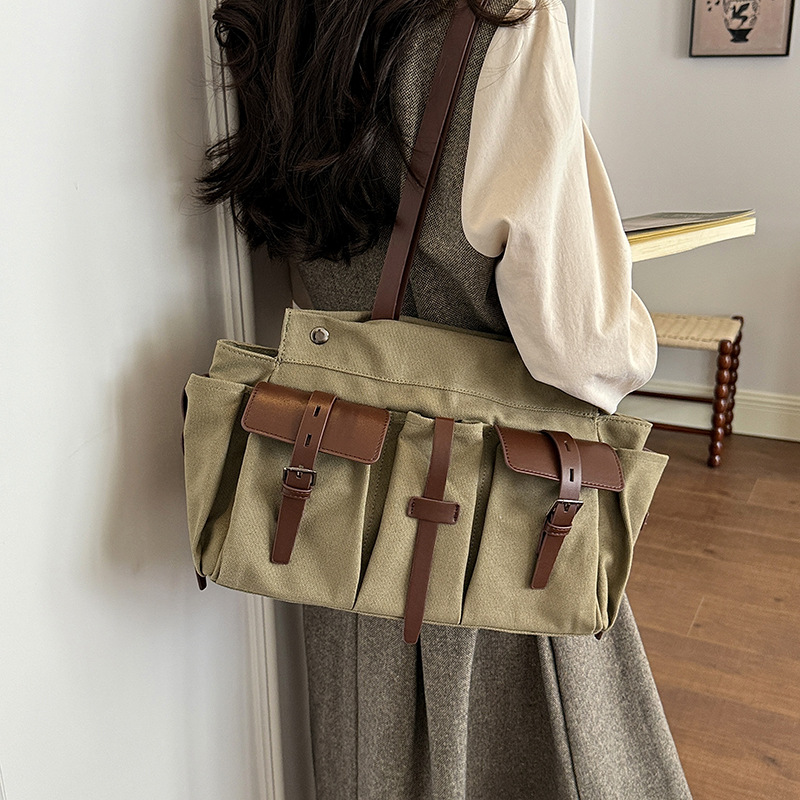 حقيبة يد قماشية للنساء، حقيبة  - مراجعة Women Bags Green وسعره