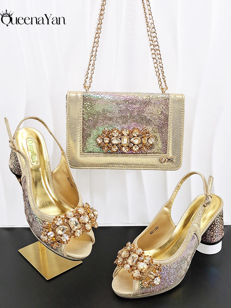 طقم أحذية وحقيبة للحفلات من Qu - مراجعة Women Bags For Wedding وسعره
