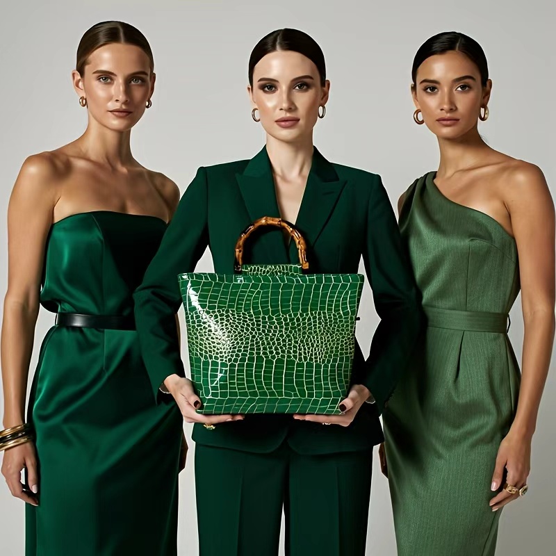 حقيبة يد نسائية فاخرة من الجلد - مراجعة Women Bags Green وسعره