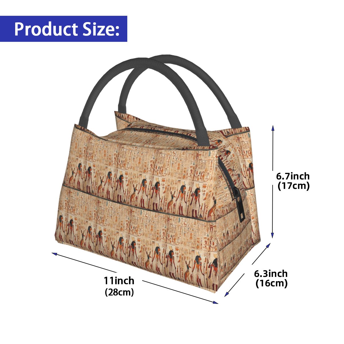 حقيبة غداء معزولة بتصميم مصر ا - مراجعة Women Bags Egypt وسعره