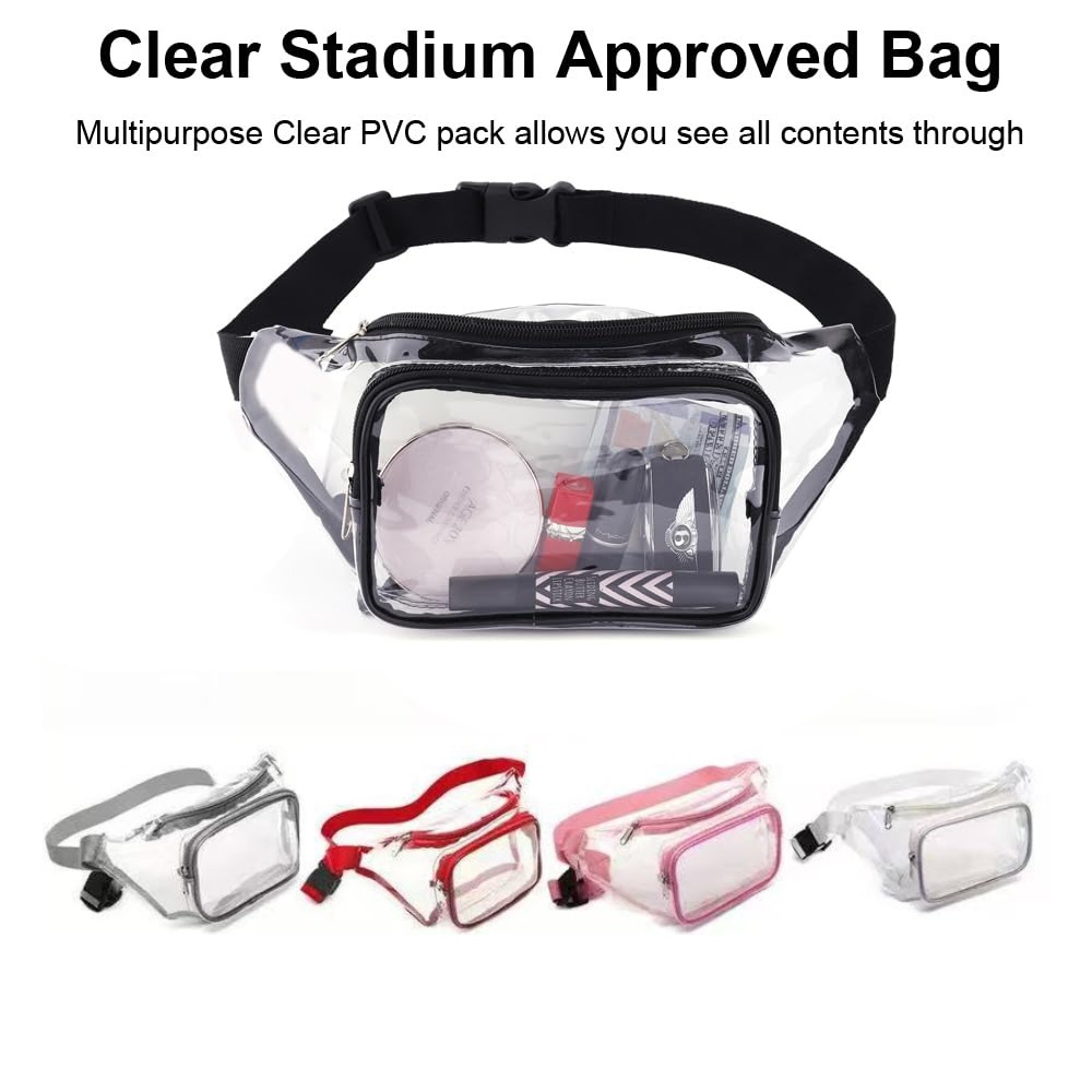 حقيبة خصر شفافة من البولي فيني - مراجعة Women Bags Pack وسعره