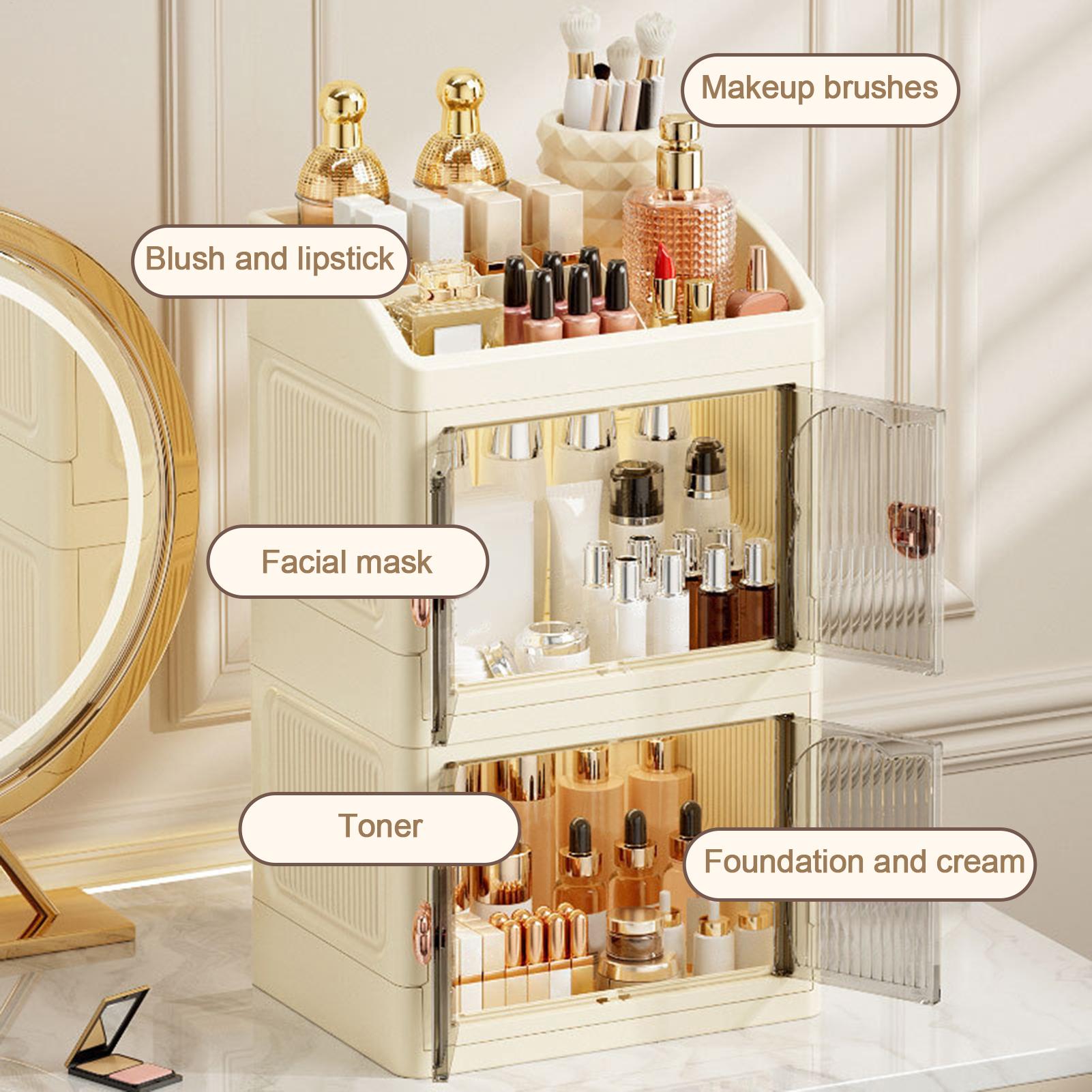 منظم مكياج لتخزين المكياج من ف - مراجعة Women Vanity Bags وسعره