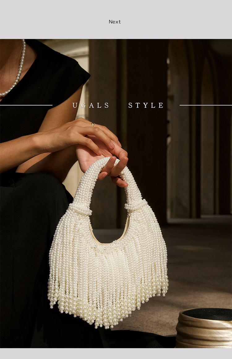 حقيبة يد فاخرة بتصميم مقبض لؤل - مراجعة Women Bags On Sale وسعره